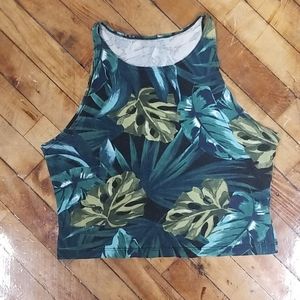 American Apparel Tropical Croptop tank
